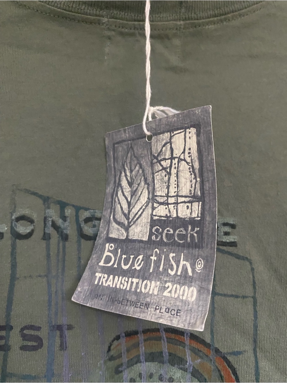 Blue Fish Vintage Hemisphere Graphic Short-Sleeve T-Shirt - Olive - Picture 4 of 6